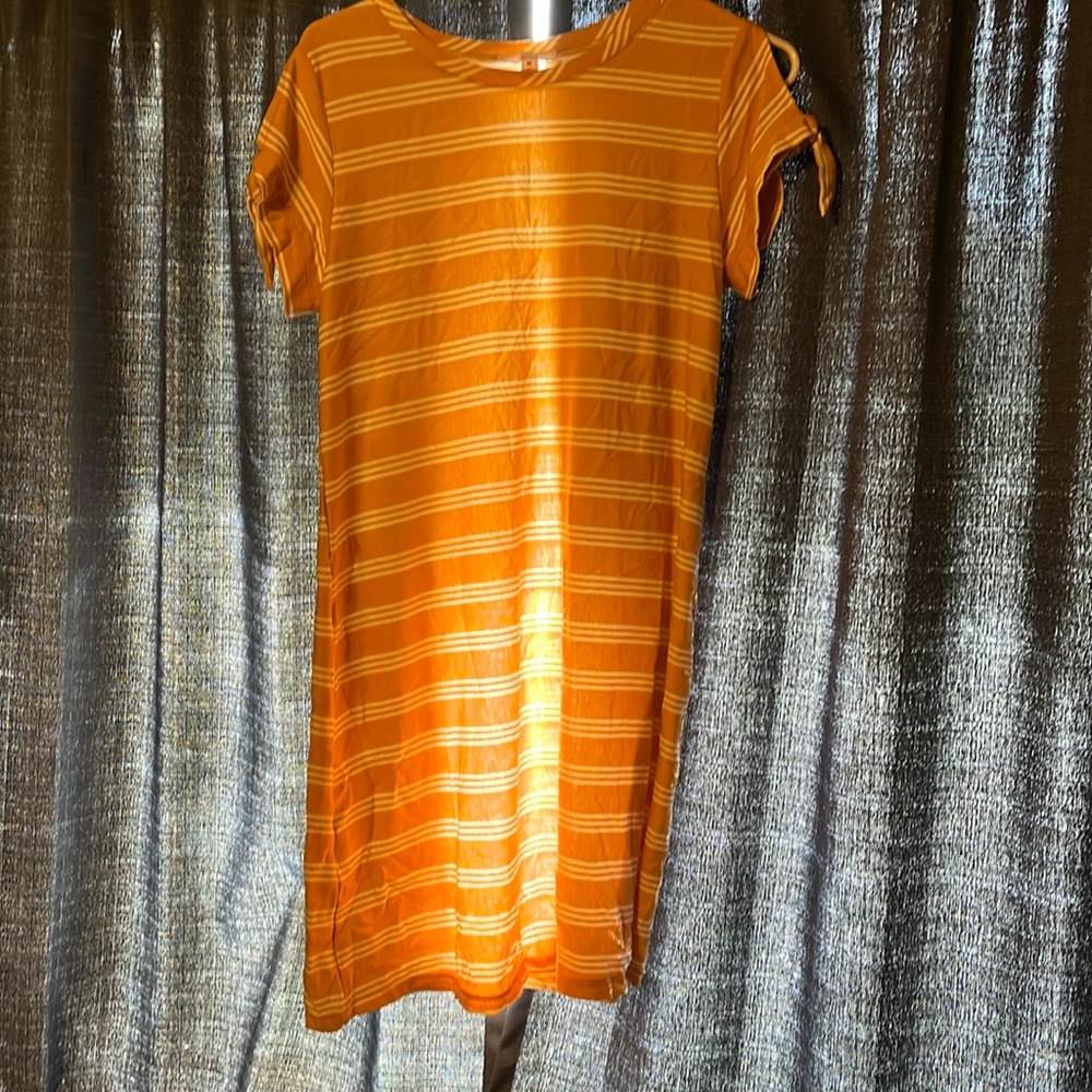 Yellow and White dress (M)